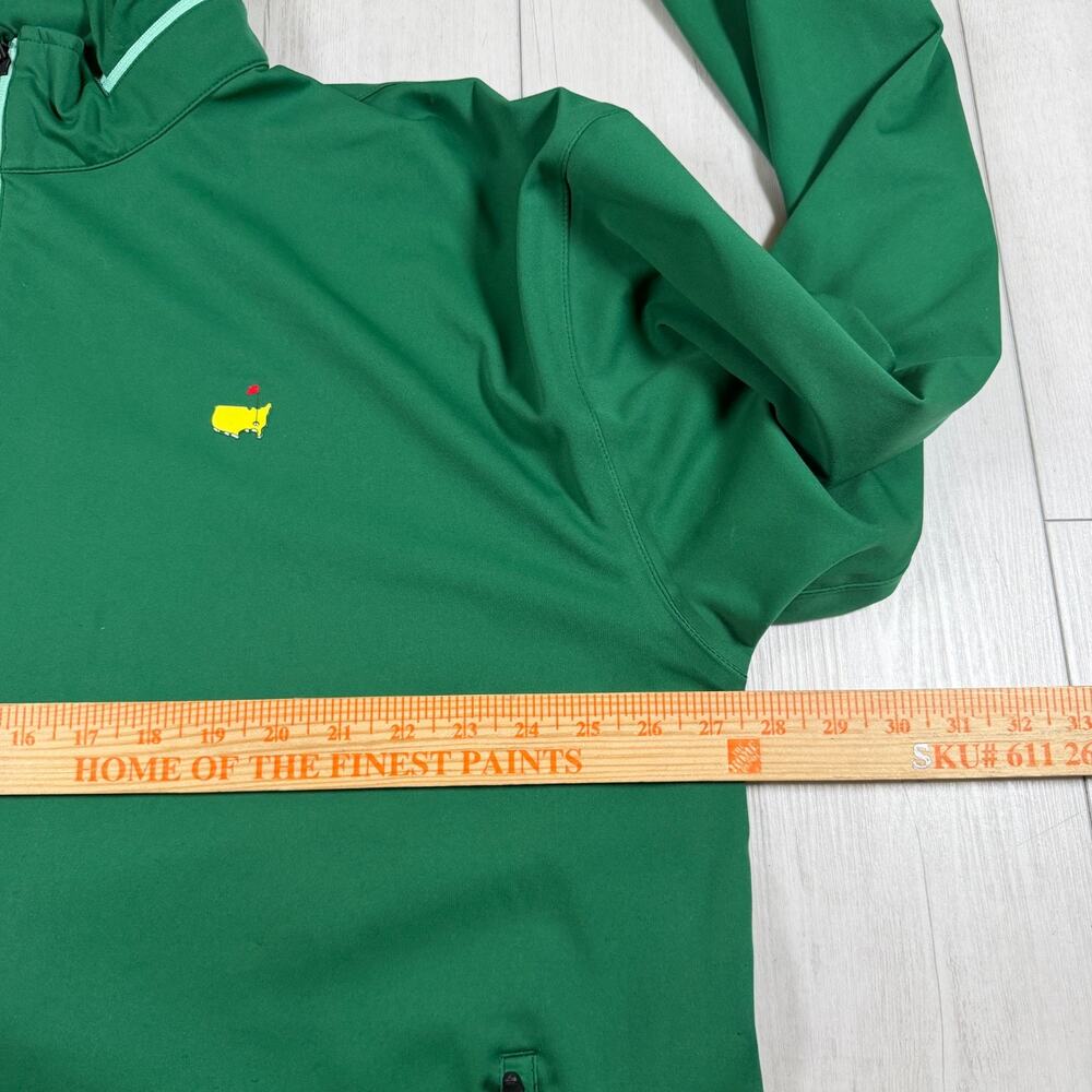 Masters Tournament Tech Green Golf Zip Up Jacket Packable Hood Men's XXL - Picture 10 of 11
